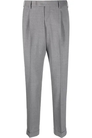 PT Torino Pantalones chinos con cierre descentrado