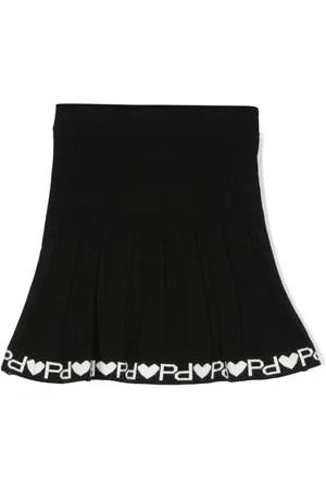Pinko Falda tejida de canalé en intarsia