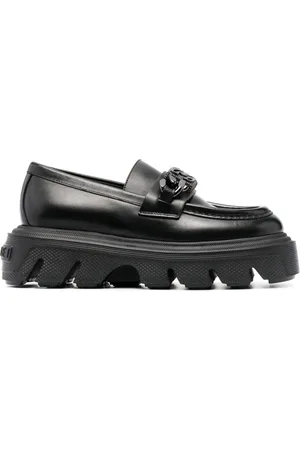 Casadei Mocasines con placa del logo