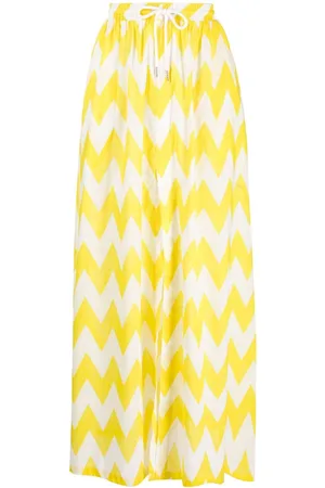 Cynthia Rowley Falda con estampado gráfico y cintura alta