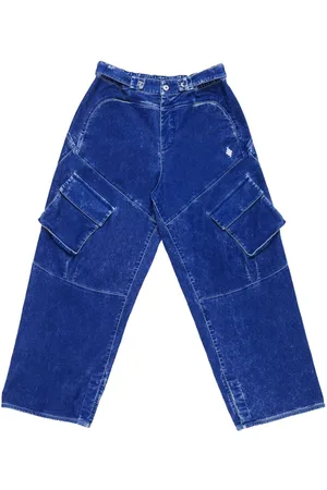 MARCELO BURLON Pantalones cargo con bordado de cruz