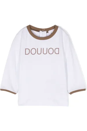 DOUUOD KIDS Playera con logo estampado