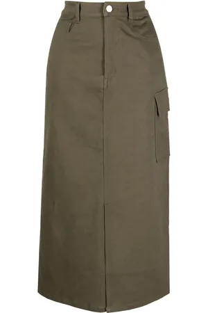 B+AB Falda midi con cintura alta