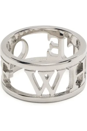OFF-WHITE Anillo con letras del logo