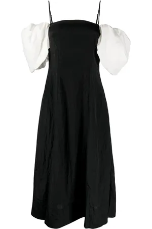 REJINA PYO Vestido midi Oksana con mangas farol
