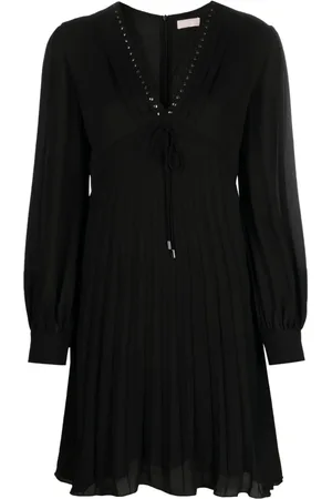 Liu Jo Vestido midi con diseño plisado y apliques