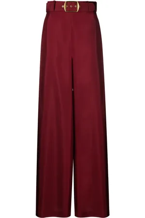 ZIMMERMANN Pantalones anchos con cinturón