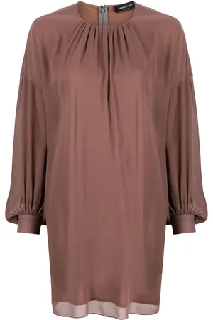 Fabiana Filippi Vestido corto con detalle fruncido