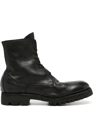 GUIDI Botas con agujetas