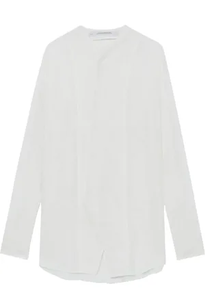 JULIUS Camisa con botones y cuello redondo