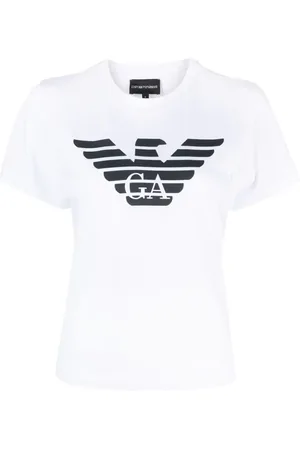 Emporio Armani Playera manga corta con logo estampado