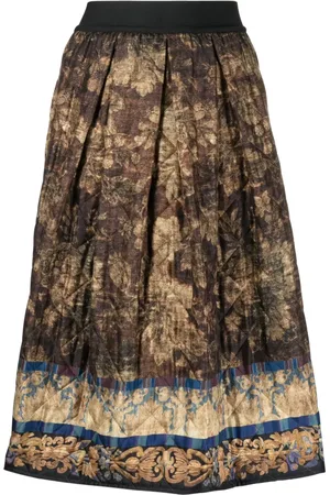 PIERRE-LOUIS MASCIA Falda midi con diseño plisado