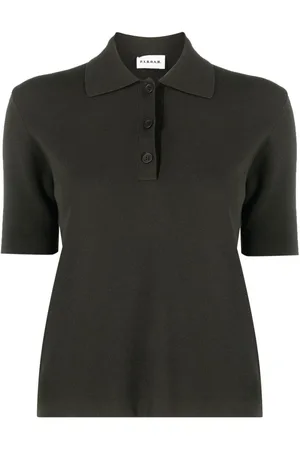 P.A.R.O.S.H. Playera tipo polo tejida manga corta
