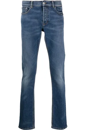 Roberto Cavalli Skinny jeans con monograma bordado