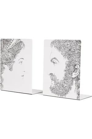 FORNASETTI Set de dos sujetalibros Profili