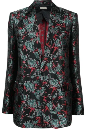 Zadig & Voltaire Blazer con botones y motivo floral en jacquard