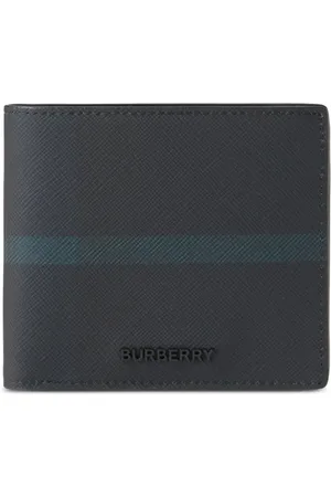 Burberry Cartera con letras del logo y motivo de cuadros