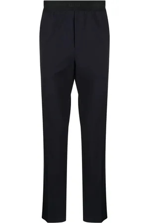 Msgm Pantalones rectos con logo en la pretina
