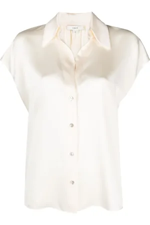 Vince Camisa de seda manga corta