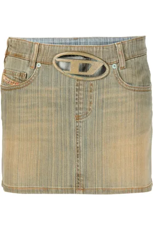 Diesel Falda de mezclilla con hebilla Oval D