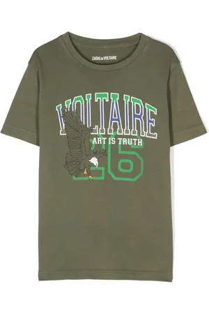 Zadig & Voltaire Playera con logo estampado y cuello redondo