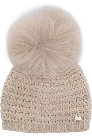 PAZ RODRIGUEZ Gorro tejido con detalle de pompón