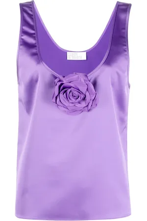 GIUSEPPE DI MORABITO Top con apliques florales