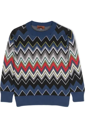 Missoni Sudadera con tejido en zigzag