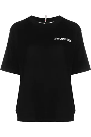 Moncler Playera Mountain con logo estampado