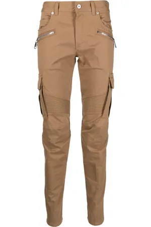 Balmain Pantalones skinny con detalle de cierres