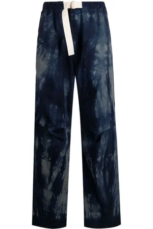 DARKPARK Pantalones rectos con motivo tie-dye