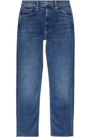 Mother Jeans rectos Rider con tiro medio