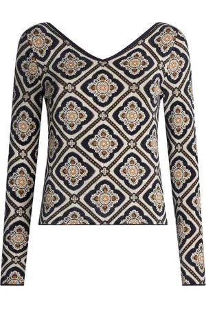 Etro Suéter con motivo floral en jacquard