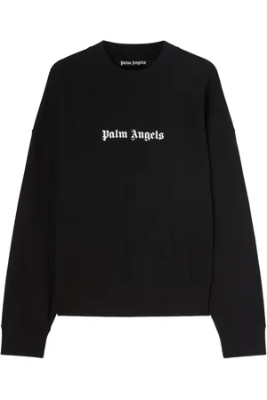 Palm Angels Sudadera con cuello redondo y logo estampado