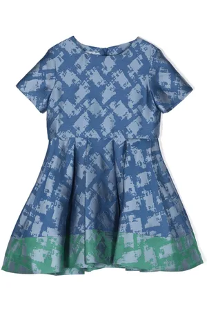 Mimisol Vestido midi con motivo abstracto