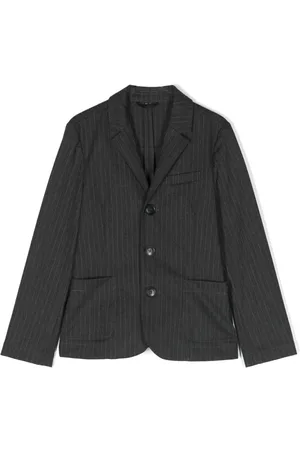 Emporio Armani Blazer con botones y motivo de rayas diplomáticas