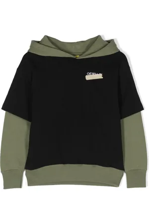 OFF-WHITE Hoodie a capas con logo estampado