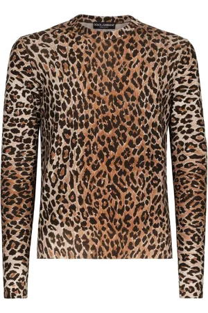 Dolce & Gabbana Suéter con estampado de leopardo