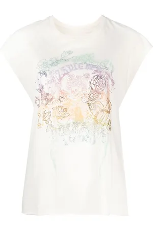 Zadig & Voltaire Camiseta Cecilia con detalles de strass
