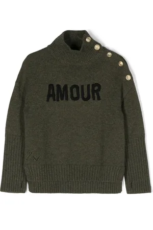 Zadig & Voltaire Suéter tejido con eslogan estampado