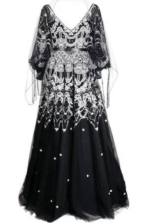 Saiid Kobeisy Vestido de fiesta de tul acampanado