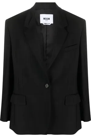 Msgm Blazer con solapas de muesca y botones