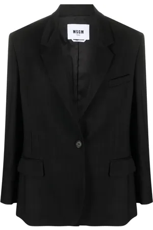 Msgm Blazer con solapas de muesca y botones