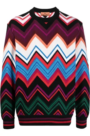 Missoni Suéter con cuello redondo y motivo en zigzag