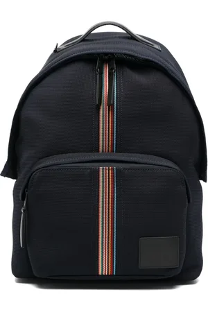 Paul Smith Mochila con parche del logo y rayas estilo arcoíris