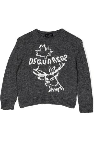 Dsquared2 TEEN reindeer crew neck jumper