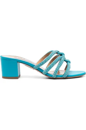 Aquazzura Mules con detalles de cristal y tacón de 60mm