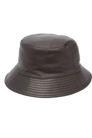 YVES SALOMON Sombrero de pescador de cuero