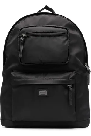 Dolce & Gabbana Mochila con logo bordado y cierre