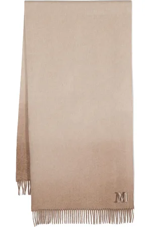 Max Mara Bufanda de cachemira con logo bordado